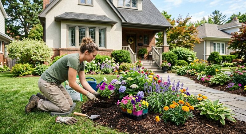 Garden Mulch Installation in Ventura County, CA