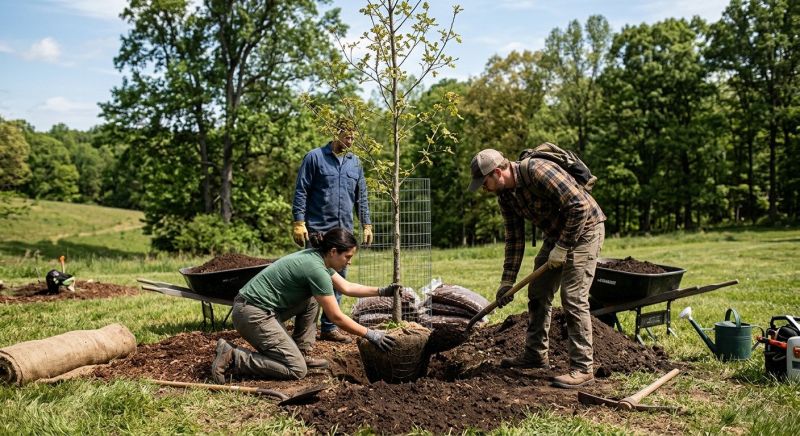 Maple Tree Planting in Honolulu, HI