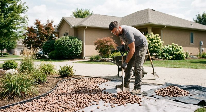 River Rock Landscaping in Ventura County, CA